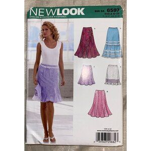 New Look Skirt Pattern # 6597 UNCUT